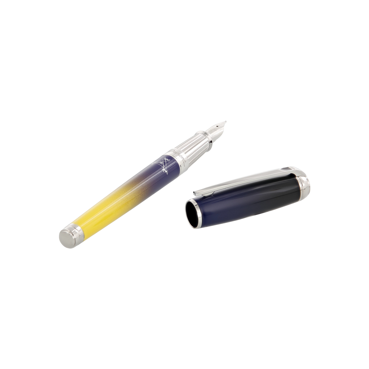 Перьевая ручка Montecristo 410135L Цвет Многоцветный Покрытие палладием и натуральным лаком | S.T. Dupont