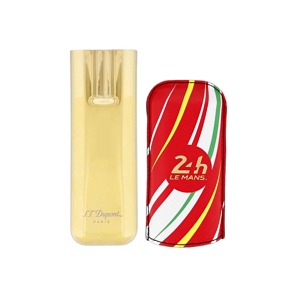 Чехол для сигар 24h Le Mans 183290 Цвет Красный Зернистая телячья кожа, золотистый металл | S.T. Dupont