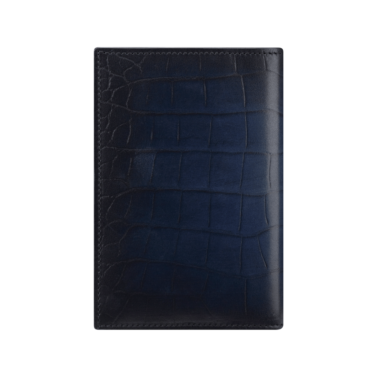 Обложка для паспорта Atelier 190379 Цвет Синий Патинированная кожа под крокодила, внутри гладкая кожа | S.T. Dupont