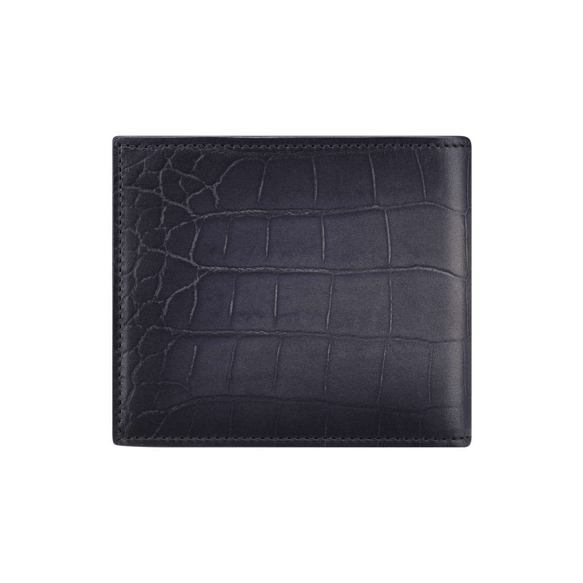 Бумажник Atelier 190577 Цвет Чёрный Патинированная кожа под крокодила, внутри гладкая кожа | S.T. Dupont