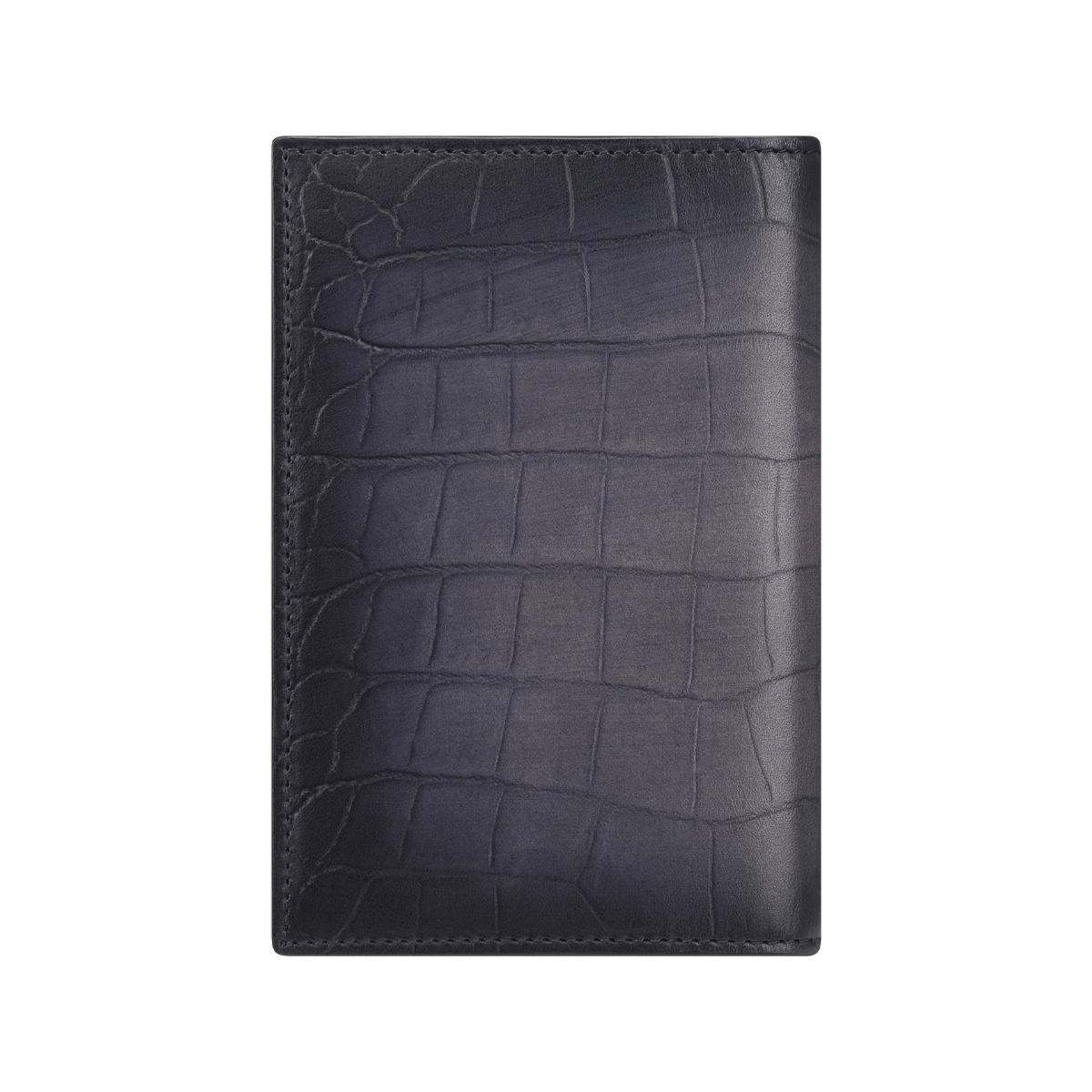 Обложка для паспорта Atelier 190579 Цвет Чёрный Патинированная кожа под крокодила, внутри гладкая кожа | S.T. Dupont
