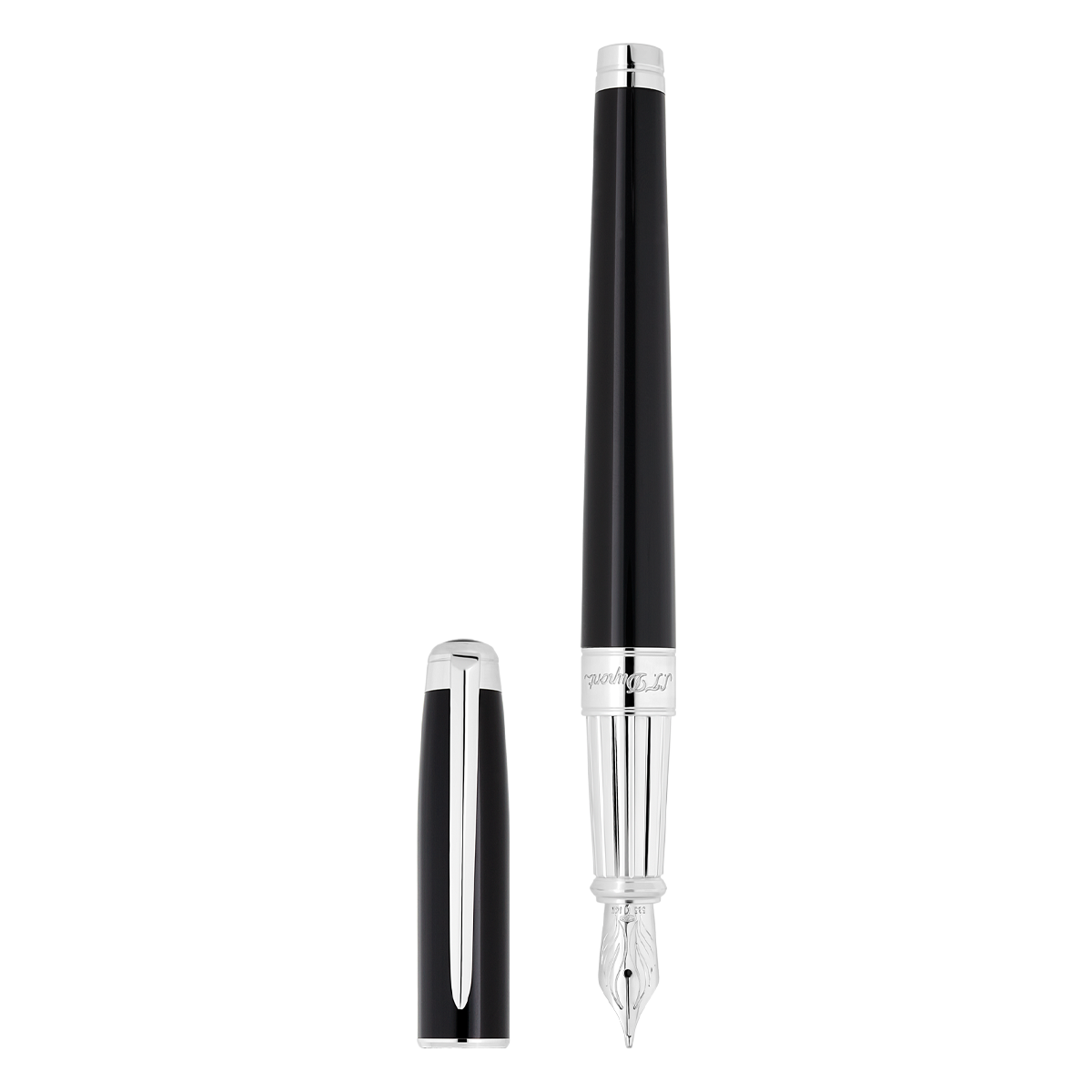 Перьевая ручка Eternity Line D 420220L Цвет Чёрный Отделка палладием и натуральным лаком | S.T. Dupont