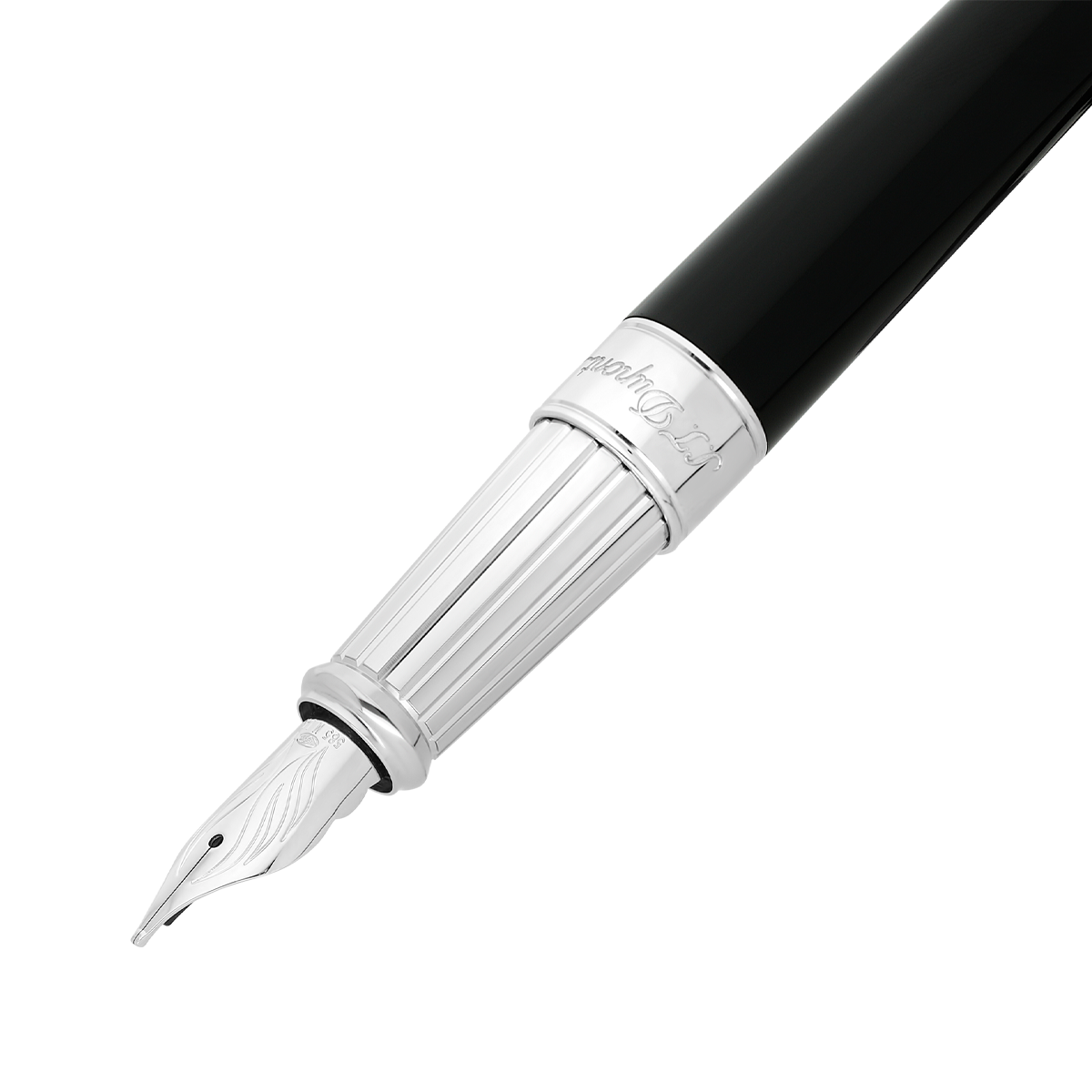 Перьевая ручка Eternity Line D 420220L Цвет Чёрный Отделка палладием и натуральным лаком | S.T. Dupont