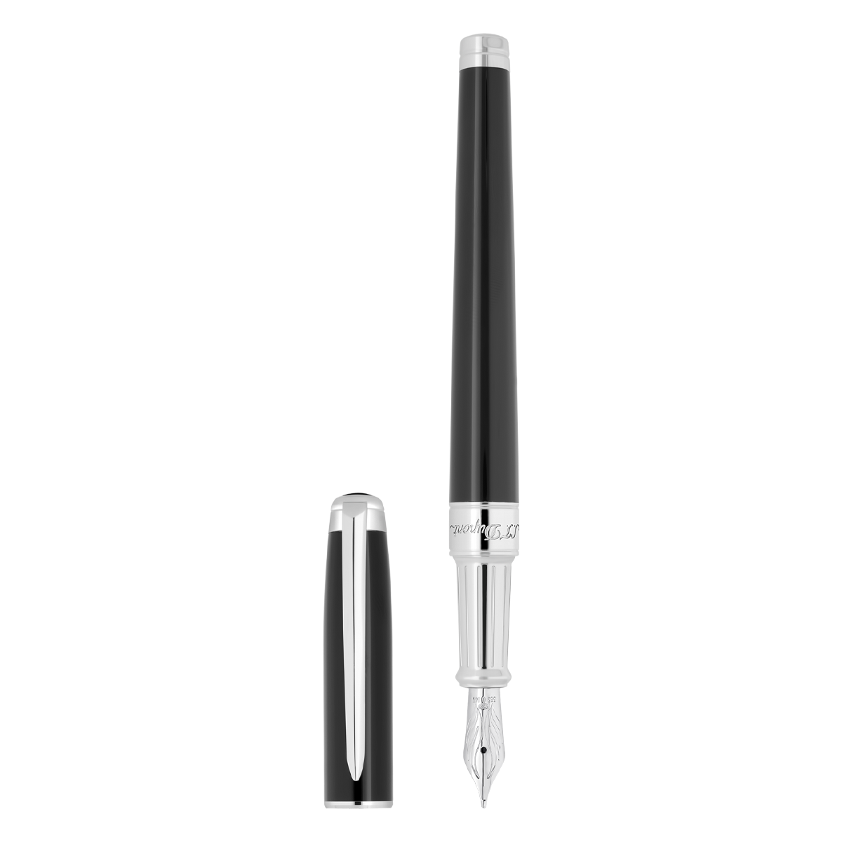 Перьевая ручка Eternity Line D 420220M Цвет Чёрный Отделка палладием и натуральным лаком | S.T. Dupont