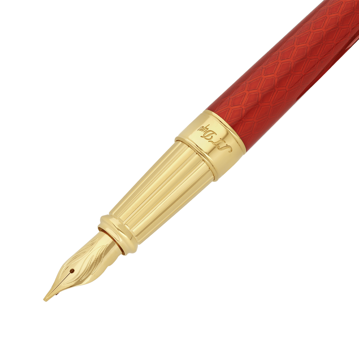 Перьевая ручка Eternity Line D 420028L Цвет Красный Отделка позолотой и лаком | S.T. Dupont