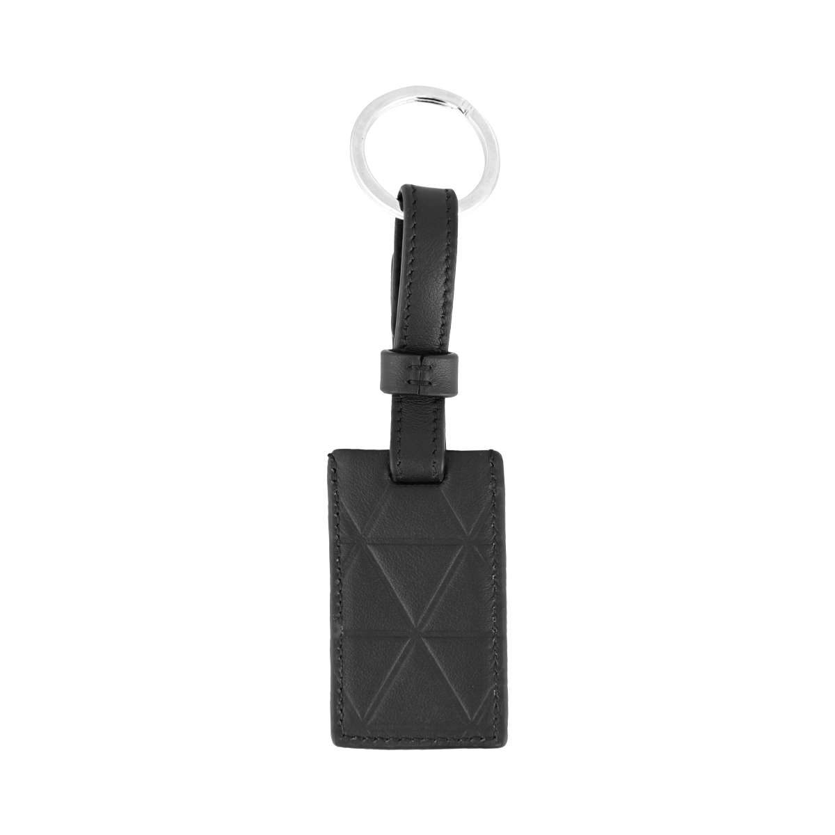 Брелок для ключей Firehead 161110 Цвет Чёрный Гладкая кожа с тиснением, покрытие палладием | S.T. Dupont